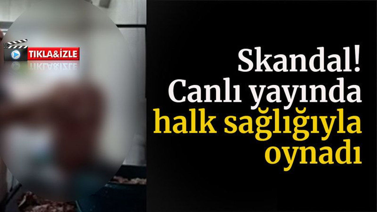 Skandal! Canlı yayında halk sağlığıyla oynadı